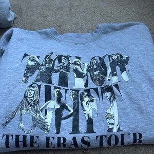 Taylor Swift Eras Tour Gray Crewneck